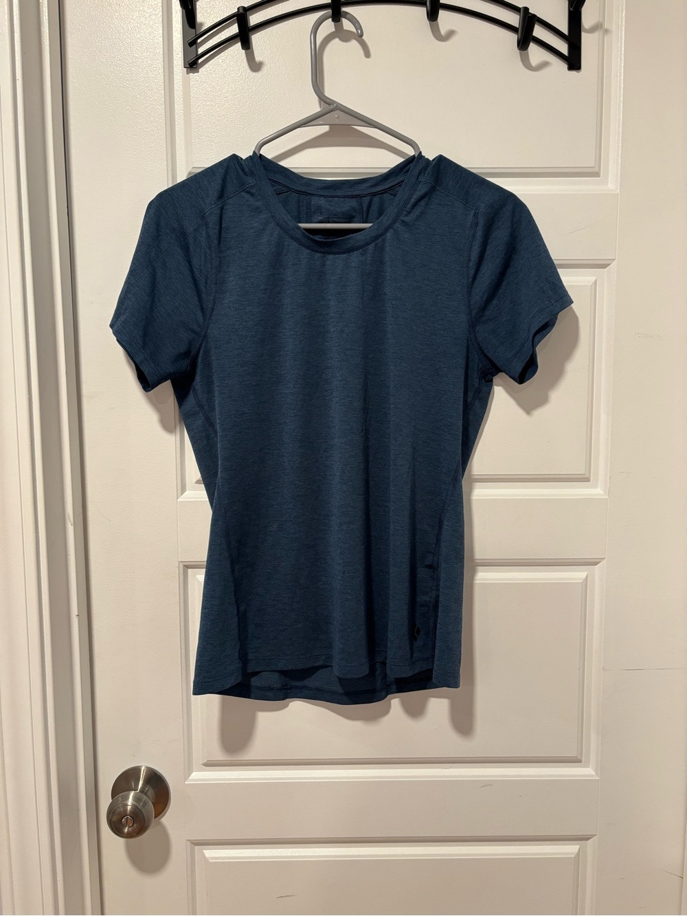 Black Diamond Women's Short Sleeve Breathable Athletic Tee in Blue